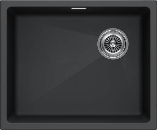 Кухонная мойка Paulmark LUMI 55UNI-SKEW LU55SK-AN 45х55 цвет черный